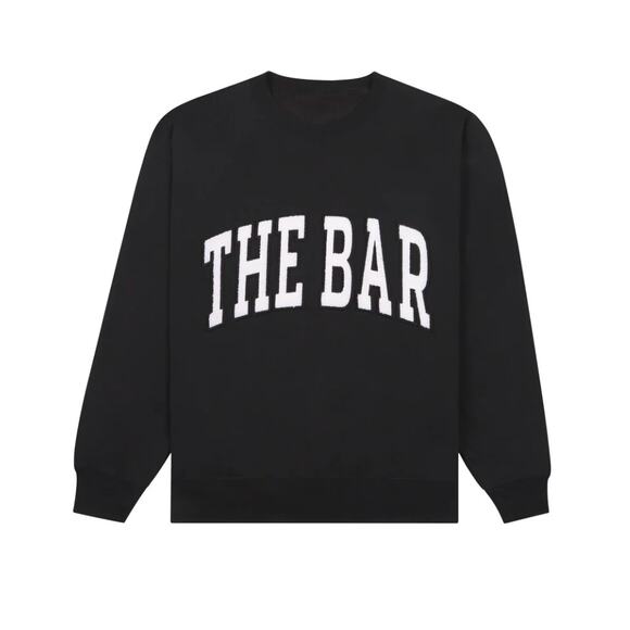 The Bar Arlo Sweatshirt Black White Size XL - Picture 4 of 8